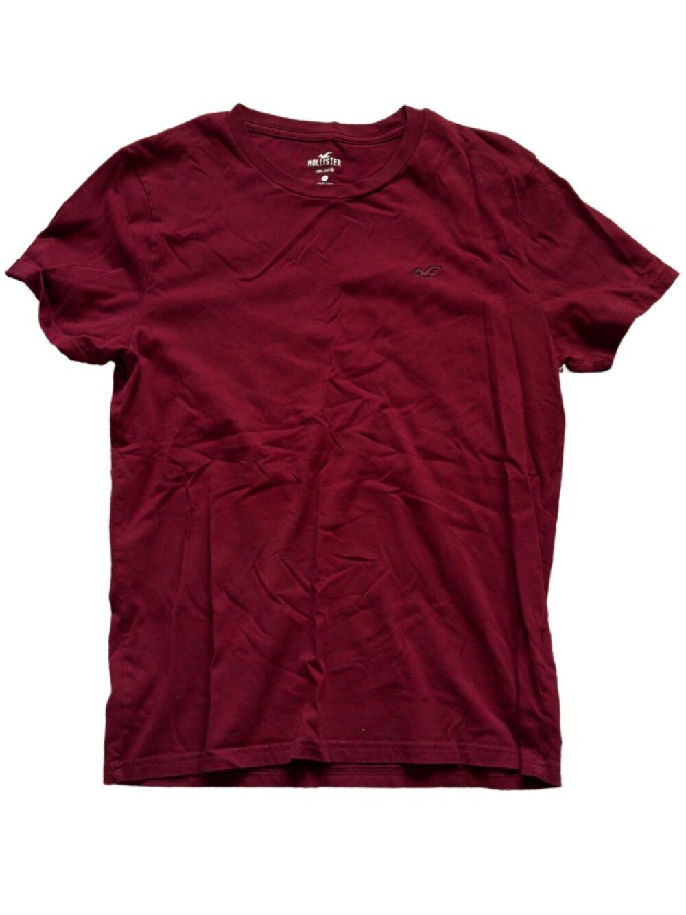 Hollister Burgundy Logo T Shirt